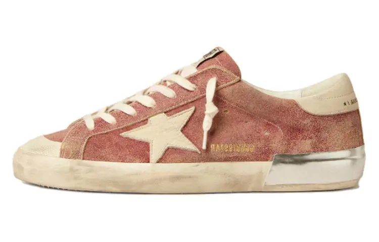 Golden Goose Super Star Leather Low top Skateboard Shoes Men's Red