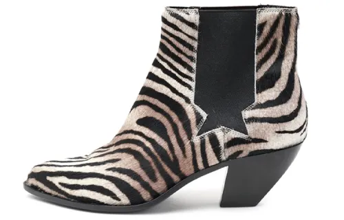 Golden Goose Chelsea Boots 6CM Women's Black White
