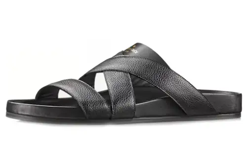 LOUIS VUITTON Slide Slippers Men's Black