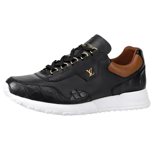 LOUIS VUITTON Lv Run Away Sneakers 'Black Brown Gold'