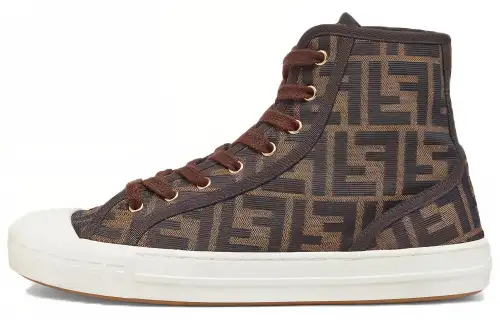 FENDI Women's FF Motif Domino High 'Brown'