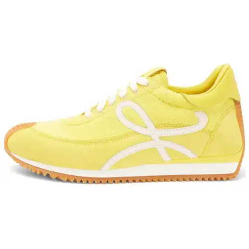 LOEWE Flow Runner Abrasion Resistant Low top Casual Shoes Women's Yellow