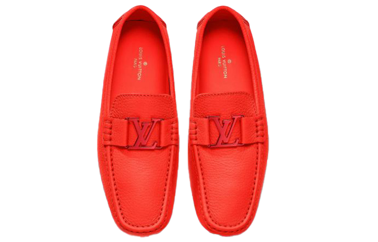 LOUIS VUITTON Monte Carlo Men's Casual Shoes Men's Orange Red