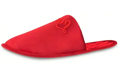 LOUIS VUITTON Suite Closed Toe Slippers Women's Red
