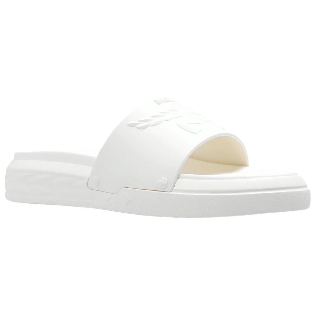MCM Slide Slippers Women's White