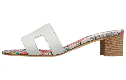 HERMES Oasis Slide Slippers Women's White