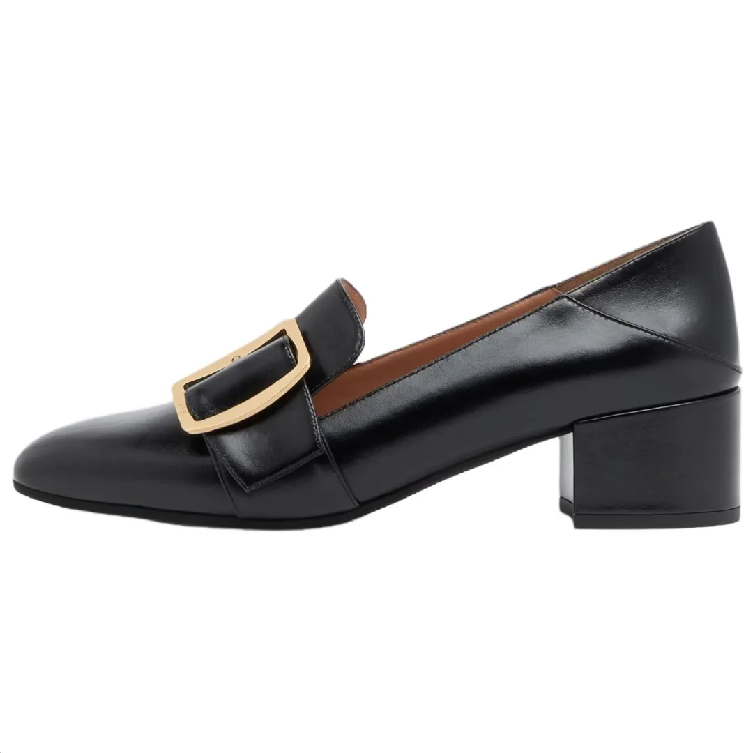 BALLY 45mm Buckle Leather Pumps
