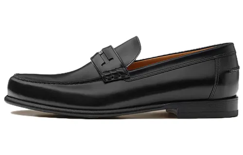 HERMES Edgar Loafers Men's Black