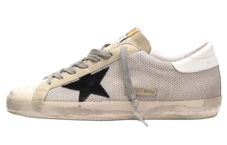 Golden Goose Super Star Casual Stylish Skateboarding Shoes Men's Gray White Distressed