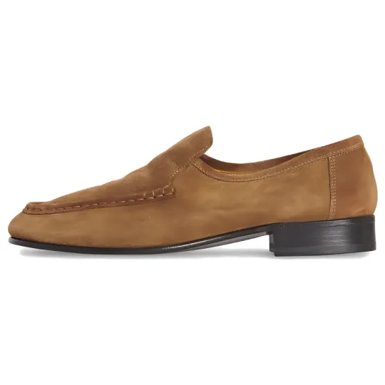 THE ROW New Soft Suede Loafers