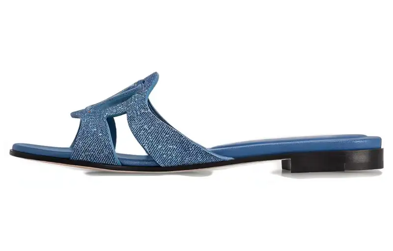 LOUIS VUITTON Isola Slide Slippers Women's Blue