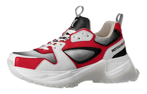 LOUIS VUITTON Run Away Pulse Sneakers 'White Red Black;