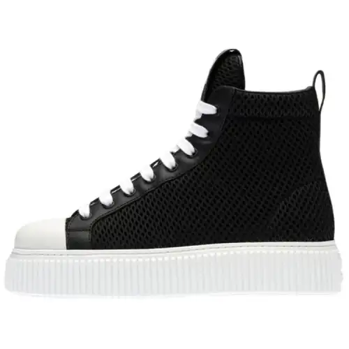 MIU MIU Skateboard Shoes Women's High Top Black