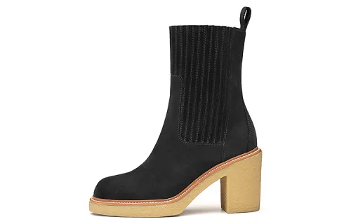 HERMES Donia Ankle Boots Women's Black
