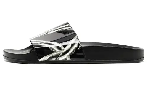 Vetements Slippers Men's Black White
