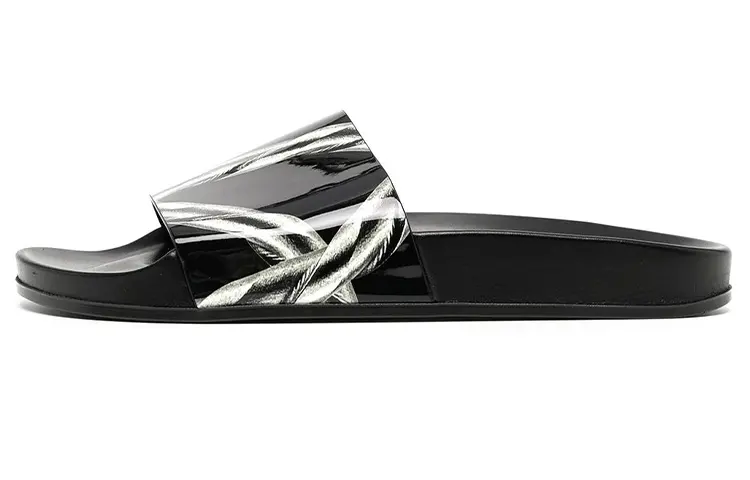 Vetements Slippers Men's Black White