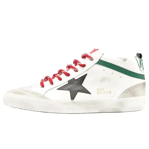 Golden Goose Mid Star Low top Skateboard Shoes Men's White