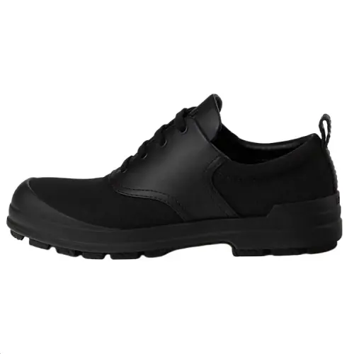 HERMES Kool Calfskin Casual Shoes Men's Black