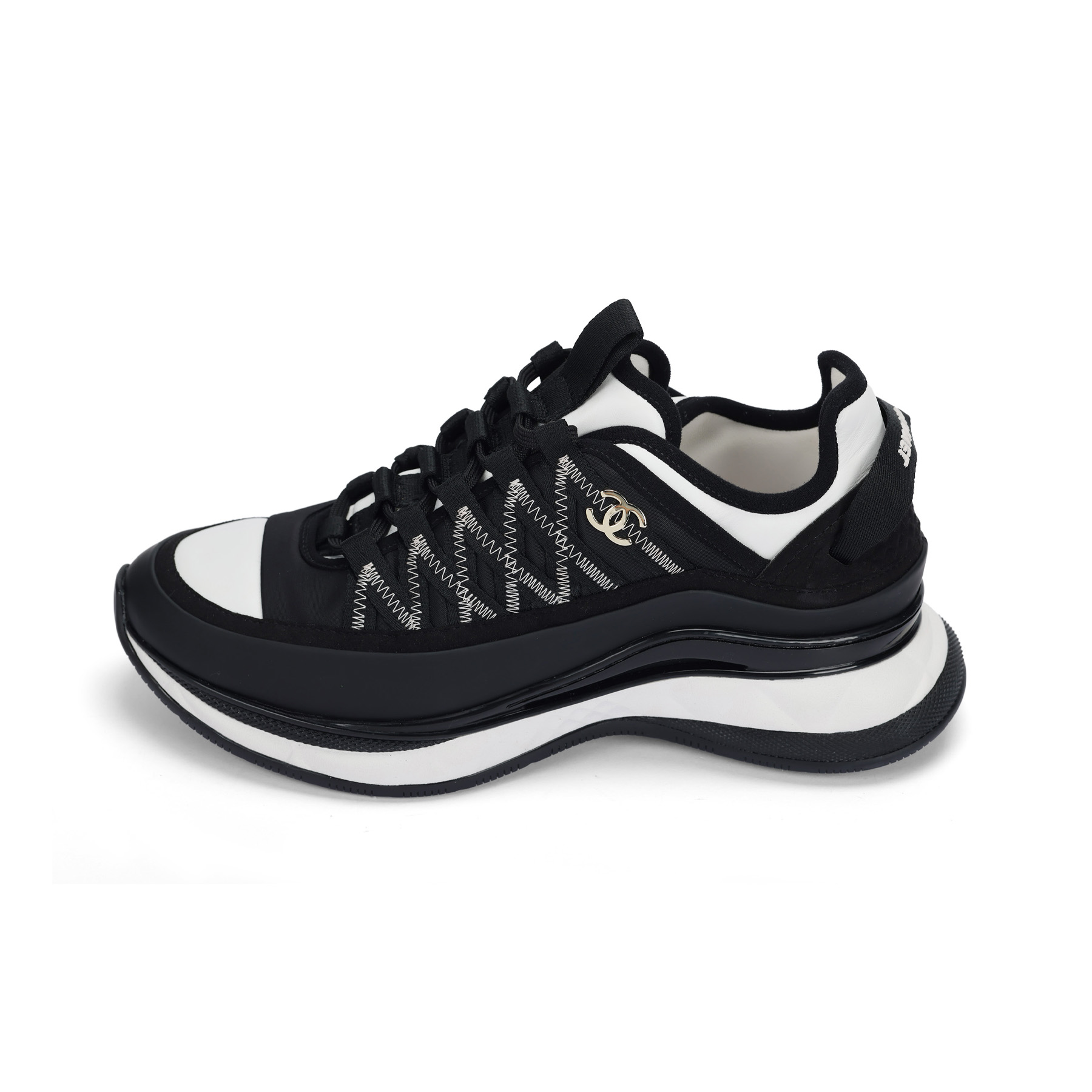 CHANEL 25C Low top Casual Shoes Women's Black