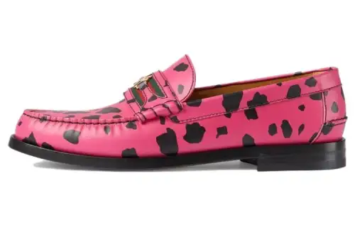 GUCCI Loafers Men's Pink/Black