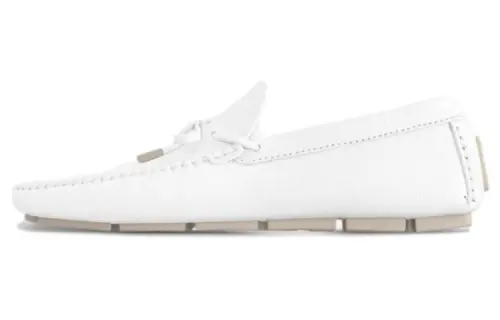 LOUIS VUITTON Driver Loafers Men's White