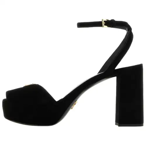 PRADA Chunky Heel High Heels Women's Black