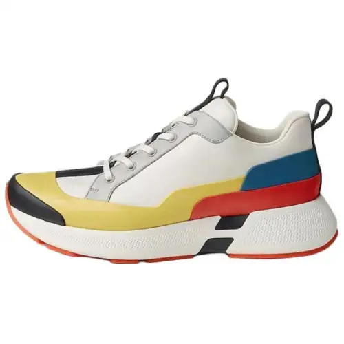 HERMES Hugo Cow Leather Low top Casual Shoes Men's White