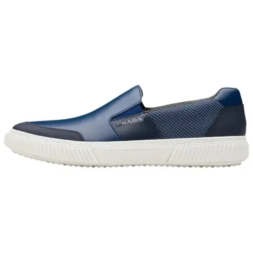 PRADA Men's Casual Shoes Men's Low Top Blue
