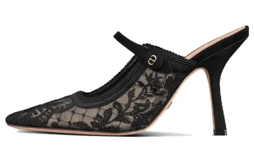DIOR Capture Closed Toe Slippers Women's Black