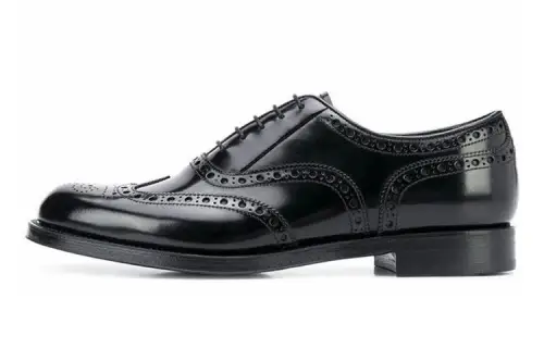 PRADA Dress Shoes Men's Low Top Black