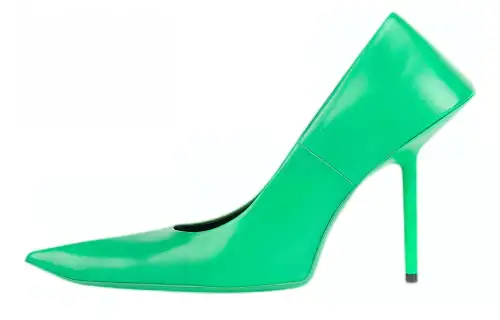 Balenciaga Esse Slim Heel High Heels Women's Green