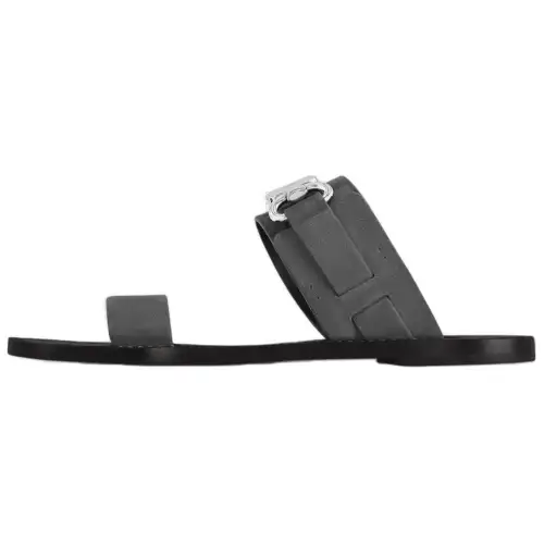 LOUIS VUITTON Slide Slippers Women's Gray