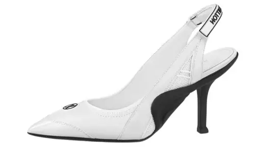 LOUIS VUITTON Archlight 1.0 Leather Slim Heel High Heels Women's White