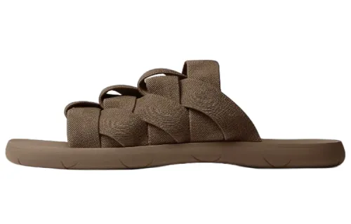 Bottega Veneta Plat Slide Slippers Men's Gingerbread