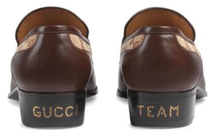 GUCCI Original GG Loafers With GUCCI Team Motif