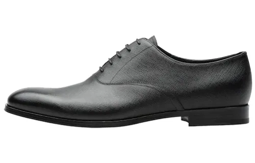 PRADA Saffiano-leather Oxford Shoes