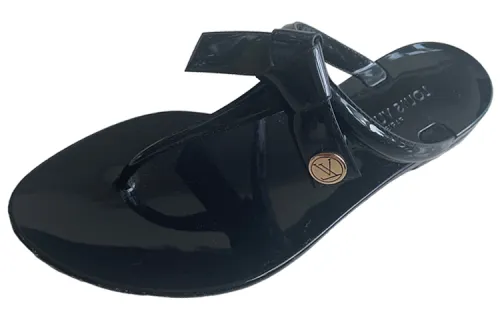 LOUIS VUITTON Flip Flops Women's Black