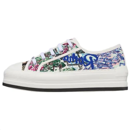 DIOR Walk'n'Dior Souvenir Capsule Collection Low top Canvas Shoes Women's White