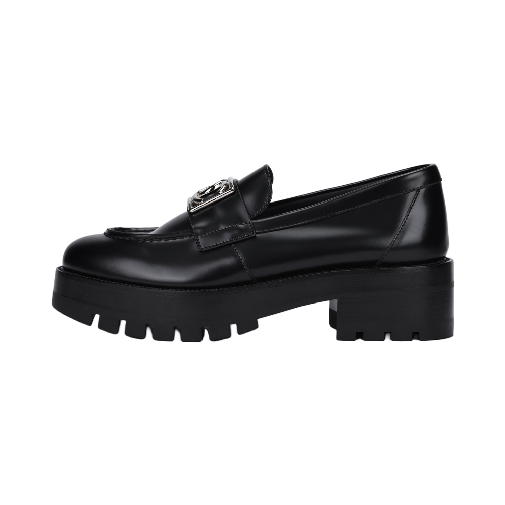 CHANEL Chanel, leather classic black loafers