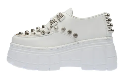 MIU MIU Low top Platform Shoes Women's White