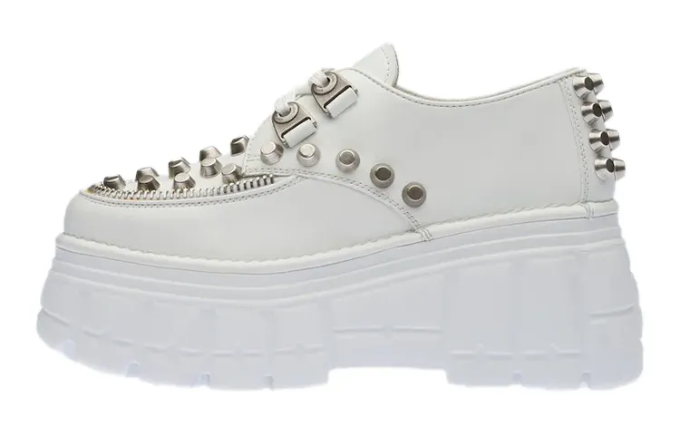 MIU MIU Low top Platform Shoes Women's White