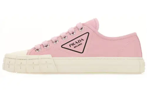 PRADA Comfortable Low top Stylish Skateboarding Shoes Women's Pink