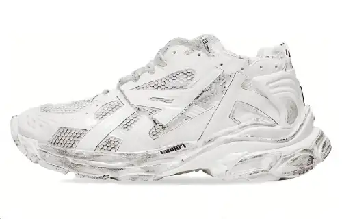 Balenciaga Runner Low top Casual Shoes Unisex White