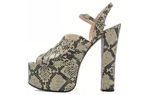 GUCCI Python-print Platform Sandals