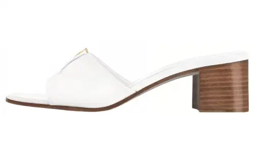 LOUIS VUITTON Capri Slide Slippers Women's White