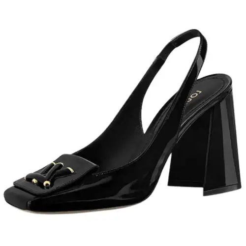 LOUIS VUITTON Shake Spool Heel High Heels Women's Black