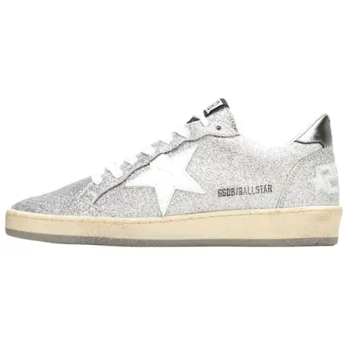 Golden Goose Ball Star Low top Skateboard Shoes Women's Silver