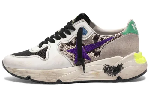 Golden Goose Running Sole Low top Casual Shoes Women's White Distressed