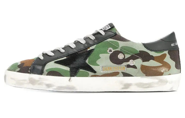Golden Goose Super Star Stylish Skateboarding Shoes Men's Camouflage