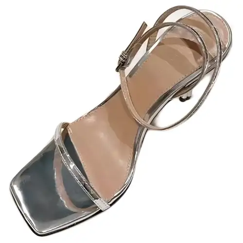 Bottega Veneta One Strap Sandals Women's Silver